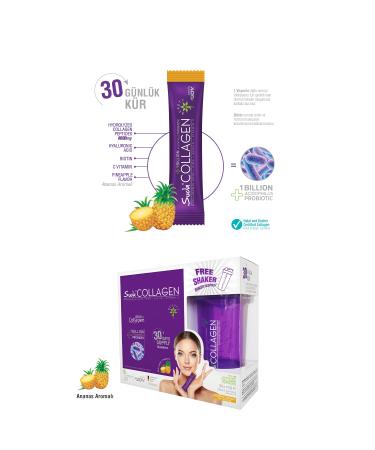 Water Collagen Pineapple Flavored Set of 3 - Buy Online on GoSupps.com