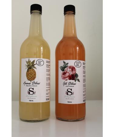 S heylaana Natural Pineapple Vinegar 750 Ml - Rose Vinegar 750 Ml