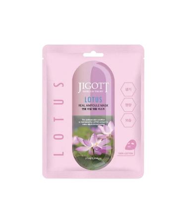 Jigott Lotus Revitalizing Moisturizing and Brightening Real Ampoule Mask