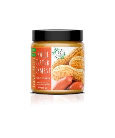 Hanser Natural Raw Honey Peanut Butter 330gr