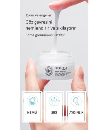 BIOAQUA Propolis Moisturizing Anti-Wrinkle Eye Cream 20 gr - Buy Online on GoSupps.com