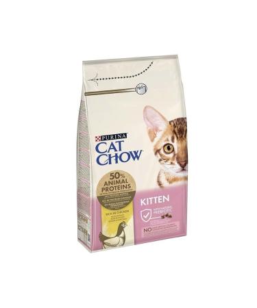 Purina Cat Chow Kitten Chicken Kitten Dry Cat Food 1.5 Kg.