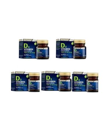 Nutraxin D3 Vitamin 1000iu 120 Tablets*5