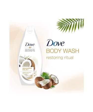 Dove Moisturizing Coconut Oil & Almond Milk Extract Shower Gel 500 ml X 2 Pcs - Buy Online on GoSupps.com