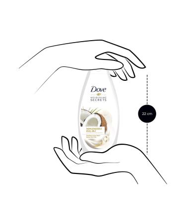 Dove Moisturizing Coconut Oil & Almond Milk Extract Shower Gel 500 Ml X 3 Pcs - Buy Online on GoSupps.com