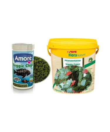 AMORE Flora 50gr Zippack Elite Pro Veggie Green Algae 250ml Box Aquarium Fish Food