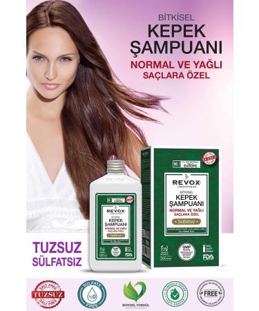 Revox Herbal Anti-Dandruff Shampoo / Salt-Free Sulfate-Free - For Normal and Oily Hair - Buy Online on GoSupps.com