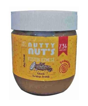 NUTTY NUT'S Peanut Butter for Athletes Cocoa Cookie Flavored Whey Protein (6) 340gr