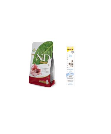 N & D Grain Free Chicken & Pomegranate Kitten Food 1.5 Kg + Gimcat Kitten Paste Calcium 50 Gr