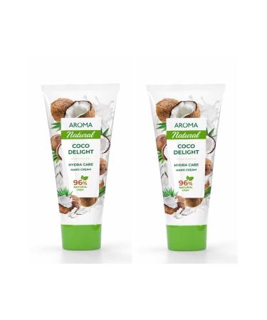 AROMA NATURAL Herbal Hand Cream Coco Delight 2 X 75 Ml