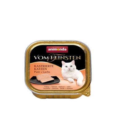 Animonda Turkey and Salmon Sterilized Cat Canned Food 100 Gr X 6 Pieces