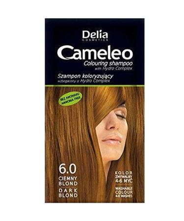 Delia Cosmetics Delia Camelia Hair Coloring Shampoo Disposable 6.0 - Dark Blond
