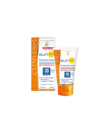 Clinians Sun Hct Trattamento Solare Anti Aging Face Sun Cream Spf30 50ml
