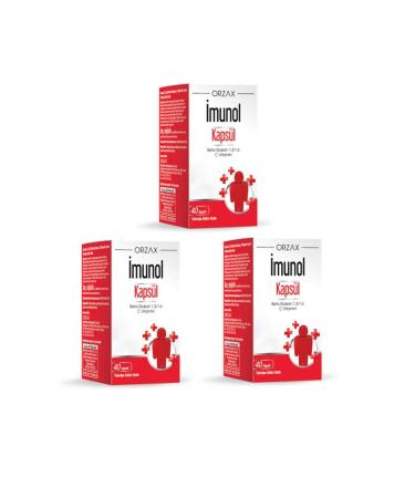 IMUNOL Ocean Beta Glucan 1.3/1.6 and Vitamin C Containing Imunol 40 Capsules*3 Pieces