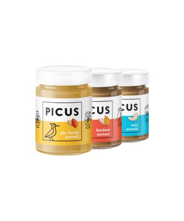 picus Cashew Butter Almond Butter Peanut Butter