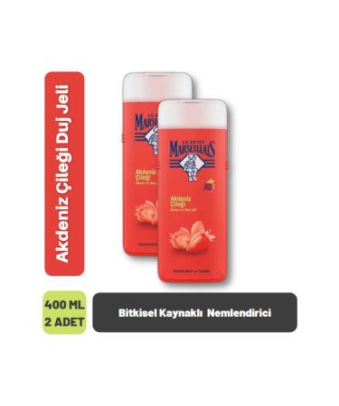 Le Petit Marseillais Mediterranean Strawberry Shower Gel Herbal Moisturizer 400 Ml 2 Pieces