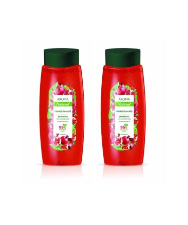 AROMA NATURAL Shampoo for Dyed Hair Pomegranate Extract 2 X 400 Ml