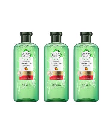 Herbal Essences Sulfate Free Shampoo Aloe Power + Mango 380 Ml X 3 Pcs