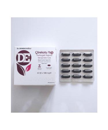 Dr. Ekmekcio lu Black Cumin Oil Capsule 1380 mg (60 Pieces)