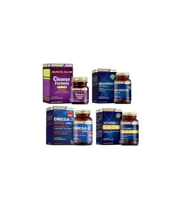 Nutraxin Cleanse Formula 7 Detox 14 Tablet+omega 3 30 Capsule+vitamin Max 60 Tablet+magnesium 60 Tablet
