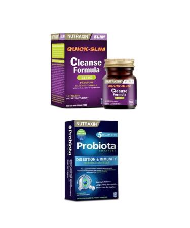 Nutraxin Cleanse Formula 7 Detox 14 Tablets + Probiota 60 Tablets