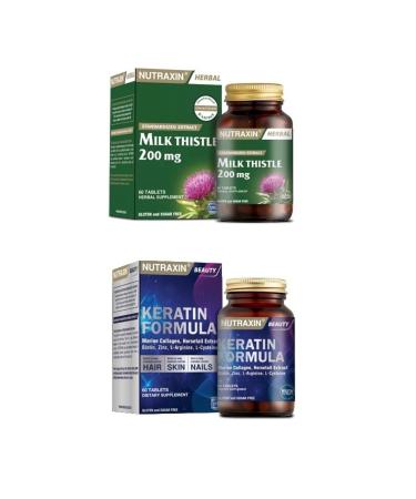 Nutraxin Milk Thistle 60 Tablets + Keratin Formula 60 Tablets