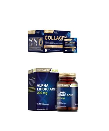 Nutraxin Collagen 30 Sachet 10000 Mg + Alpha Lipoic Acid 200 Mg 60 Tablets