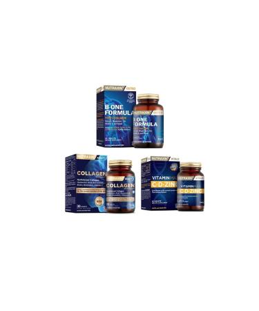 Nutraxin B-one Formula 90 Tablets + Hydrolyzed Collagen 30 Tablets + Vitamin Max (c d zinc)60 Tablets