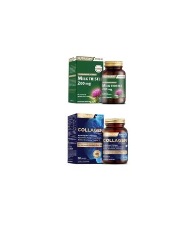Nutraxin Milk Thistle 60 Tablets + Hydrolyzed Collagen 30 Tablets + Keratin Formula 60 Tablets