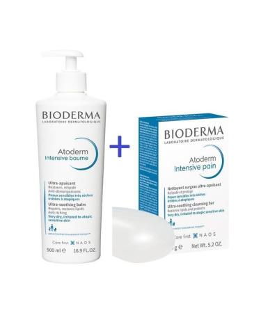 Bioderma Atoderm Intensive Baume 500 Ml + Atoderm Intensive Bar Pain 150 Gr
