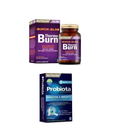 Nutraxin Ouick Slim Thermo Burn 60 Tablets Probiota 60 Tablets