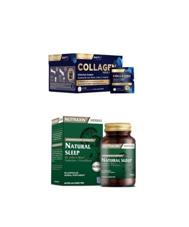 Nutraxin Collagen 30 Sachet 10000 Mg + Natural Sleep 60 Capsules