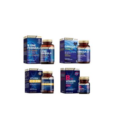 Nutraxin B-one Formula 90 Tablet+omega 3 +coq-10(coenzyme)60 Capsule+vitamin Max(c d zinc)+B12 Vitamin