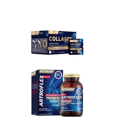 Nutraxin Collagen 30 Sachet 10000 Mg + Hya C-II Glucosamine Series 90 Tablets