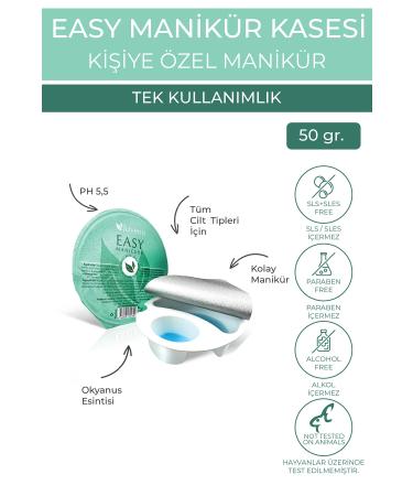 Juvenis Nail Care Personal Disposable Manicure Bowl Hygienic Manicure Water 50gr