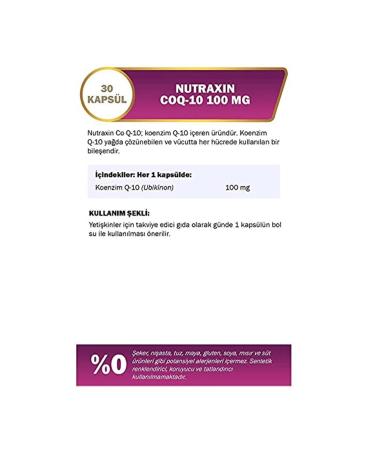 Nutraxin Coenzyme Q10 Tablet 1 Pack 1 X 30 Capseln - Buy Online on GoSupps.com