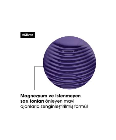 L'oreal Professionnel Serie Expert Silver Color Balancing Purple Shampoo for Very Light Blonde Grey and White Hair 750ml - Buy Online on GoSupps.com