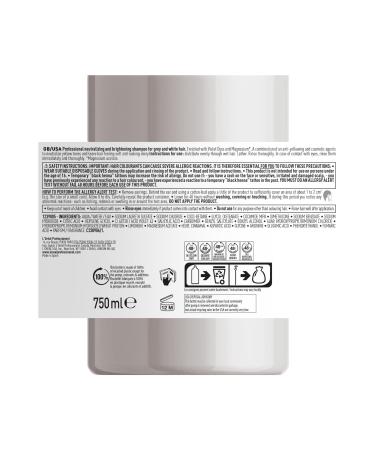 L'oreal Professionnel Serie Expert Silver Color Balancing Purple Shampoo for Very Light Blonde Grey and White Hair 750ml - Buy Online on GoSupps.com