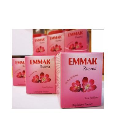 Emmak 3 Pieces Depilatory Powder Rose Scented Rusma 80 gr