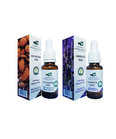 al ko lu Herbal Products Bitter Almond Oil Lavender Oil 2-Pack Advantage Pack 20 Ml