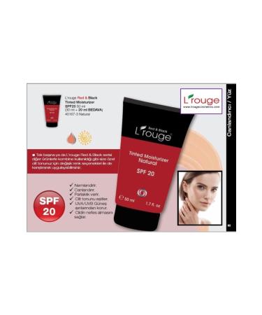 L'ROUGE L'rouge Red - Black Tinted Moisturizer Spf20 Natural - Buy Online on GoSupps.com