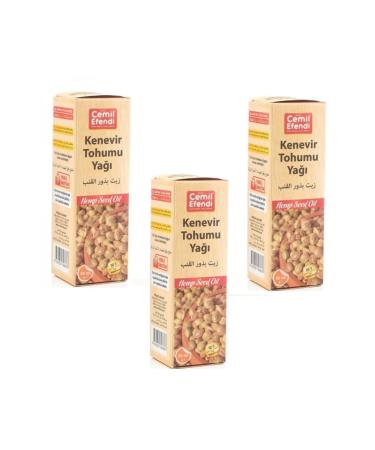 Cemil Efendi Cemilefendi Hemp Oil Cold Press 3 Pieces 50 Ml