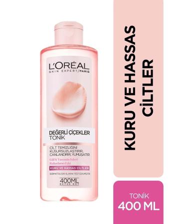 L'Oreal Paris Precious Flowers Dry and Sensitive Skin Tonic 400 ml 3600523440199 - Buy Online on GoSupps.com