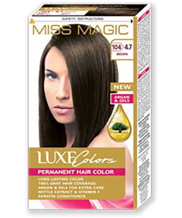 Miss Magic Hair Dye (set Dye) Brown 4.7 (104 Brown)