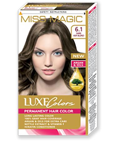 Miss Magic Hair Dye (SET DYE) Dark Ash Blonde 6.1 (DARK ASH BLOND)