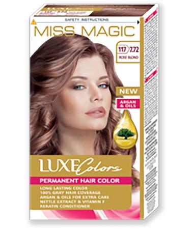 Miss Magic Hair Dye (Set Dye) Pink Yellow 7.72 (117 Rose Blond)