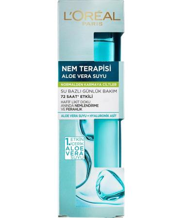 L'Oreal Paris Moisture Therapy Aloe Vera Water Normal to Combination Skin Water Based Daily Care 70 ml - Buy Online on GoSupps.com