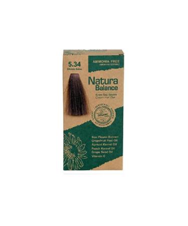 NATURABALANCE Kit Hair Dye Chocolate Brown 5.34