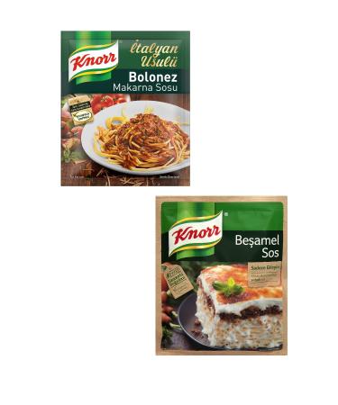 Knorr Bechamel Sauce + Bolognese Sauce