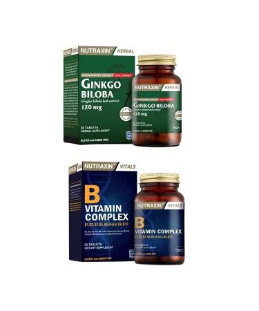 Nutraxin Ginkgo Biloba 60 Tablets + B Vitamin Complex 60 Tablets